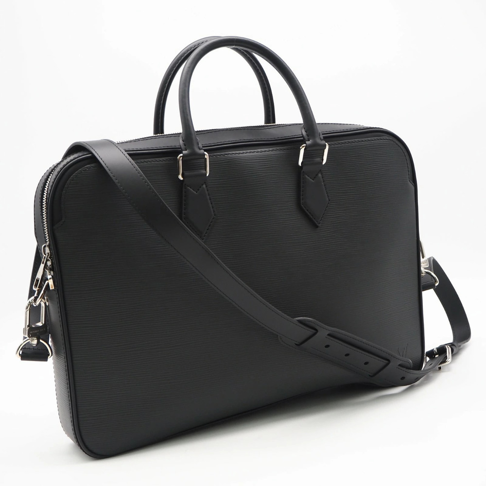 Louis Vuitton Epi Dandy Briefcase black grain leather